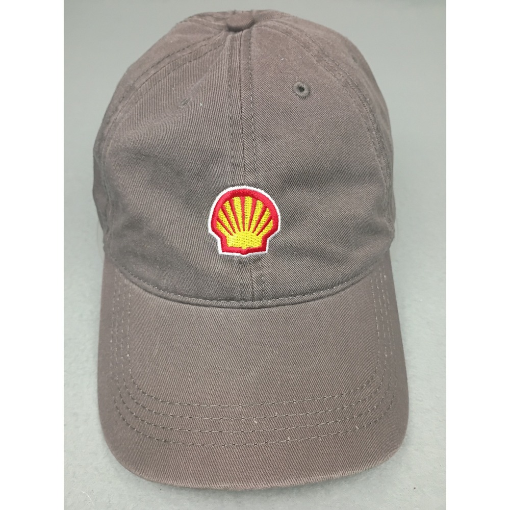 Cap America Shell Oil Jerr-Dan Baseball Hat Gray Embroidered Dad Cap Adjustable